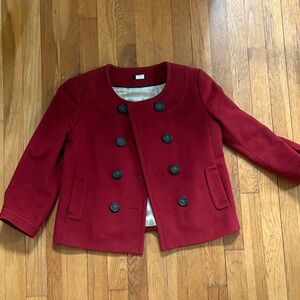 Women’s Red Wool Blend Jacket